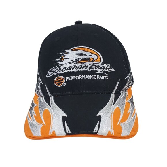 Rare Vintage 1999 Harley Davidson Motorcycles SCREAMIN EAGLE Flames Hat Cap - Picture 2 of 13